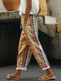 ZENARIA – COMFORTABLE CHECKERED PANTS